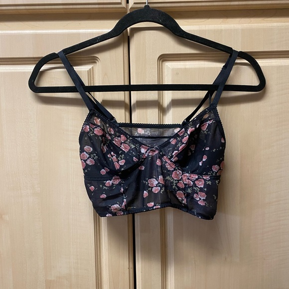 Free People Other - Free People Intimately Vintage Floral Cropped Bralette Size Small